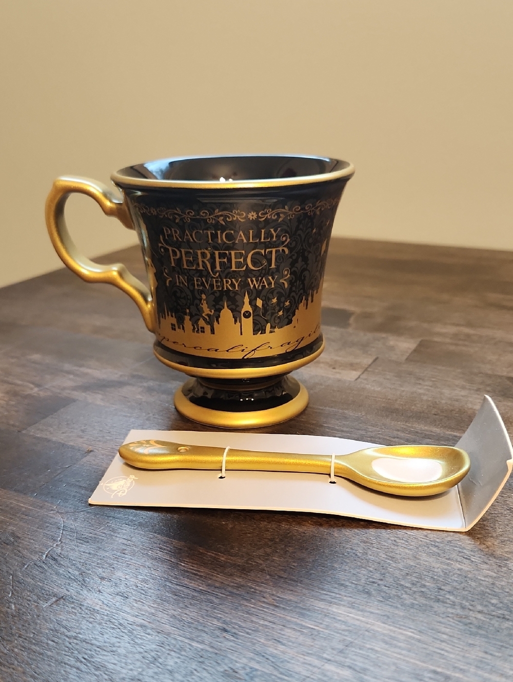Mary Poppins Disney Mug With Spoon - Practically Perfect In Every Way